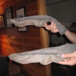 Sådan ser et par sokker ud efter fire dage på fjeldet i skiftevis våde støvler og tørreskab