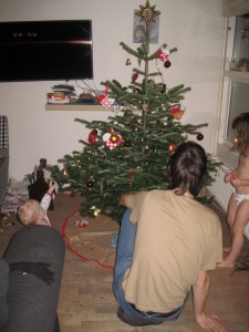 Juletræet beundrers